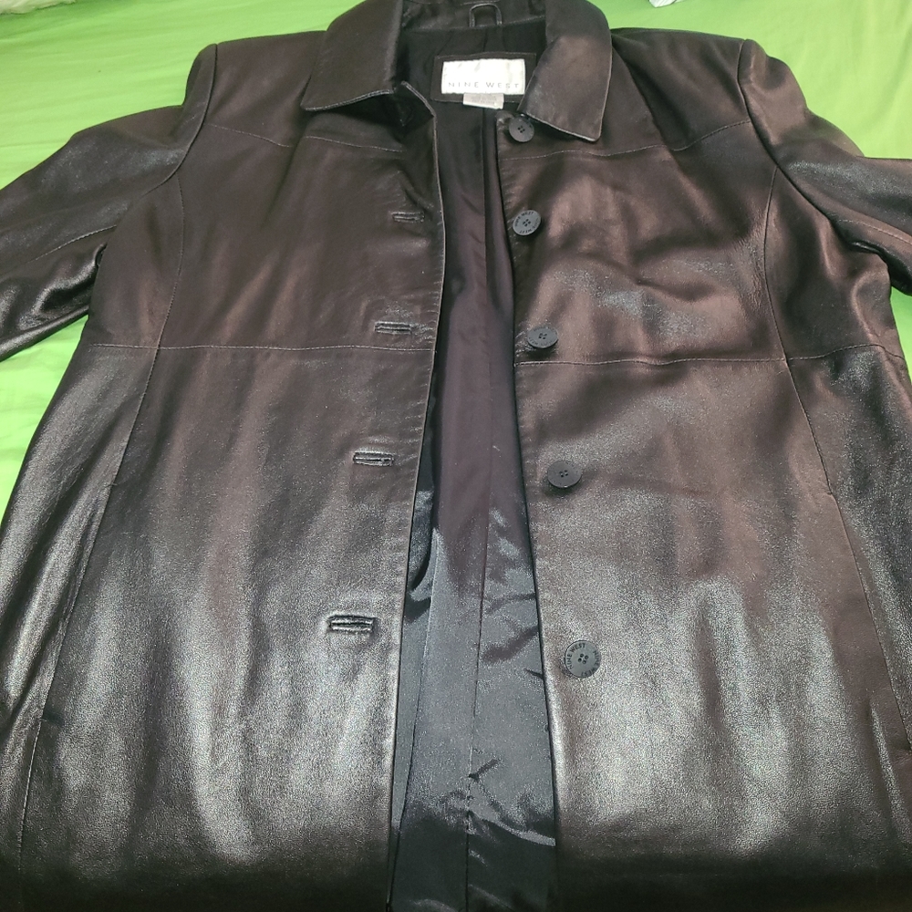 Nine West Leather Coat